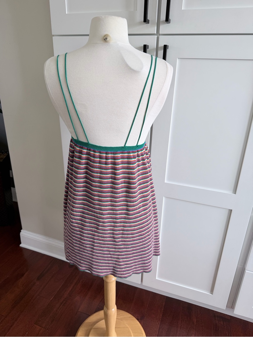 ZARA Striped Knit Dress Size Small Boho Hippie Festival - Picture 7 of 11